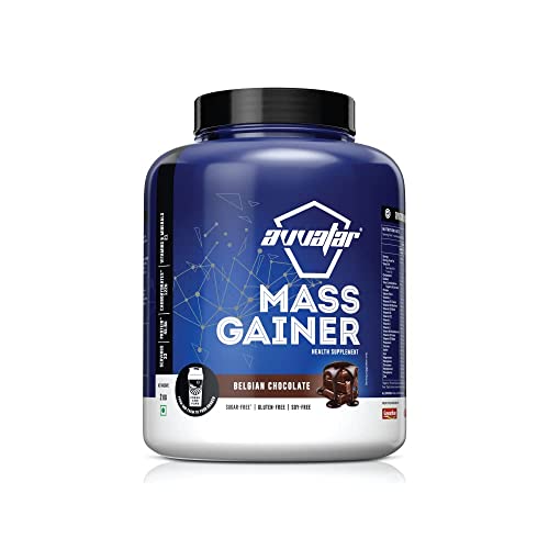 Avvatar Mass Gainer | Isolate and Concentrate Blend | Muscle Gain | Belgian Chocolate
