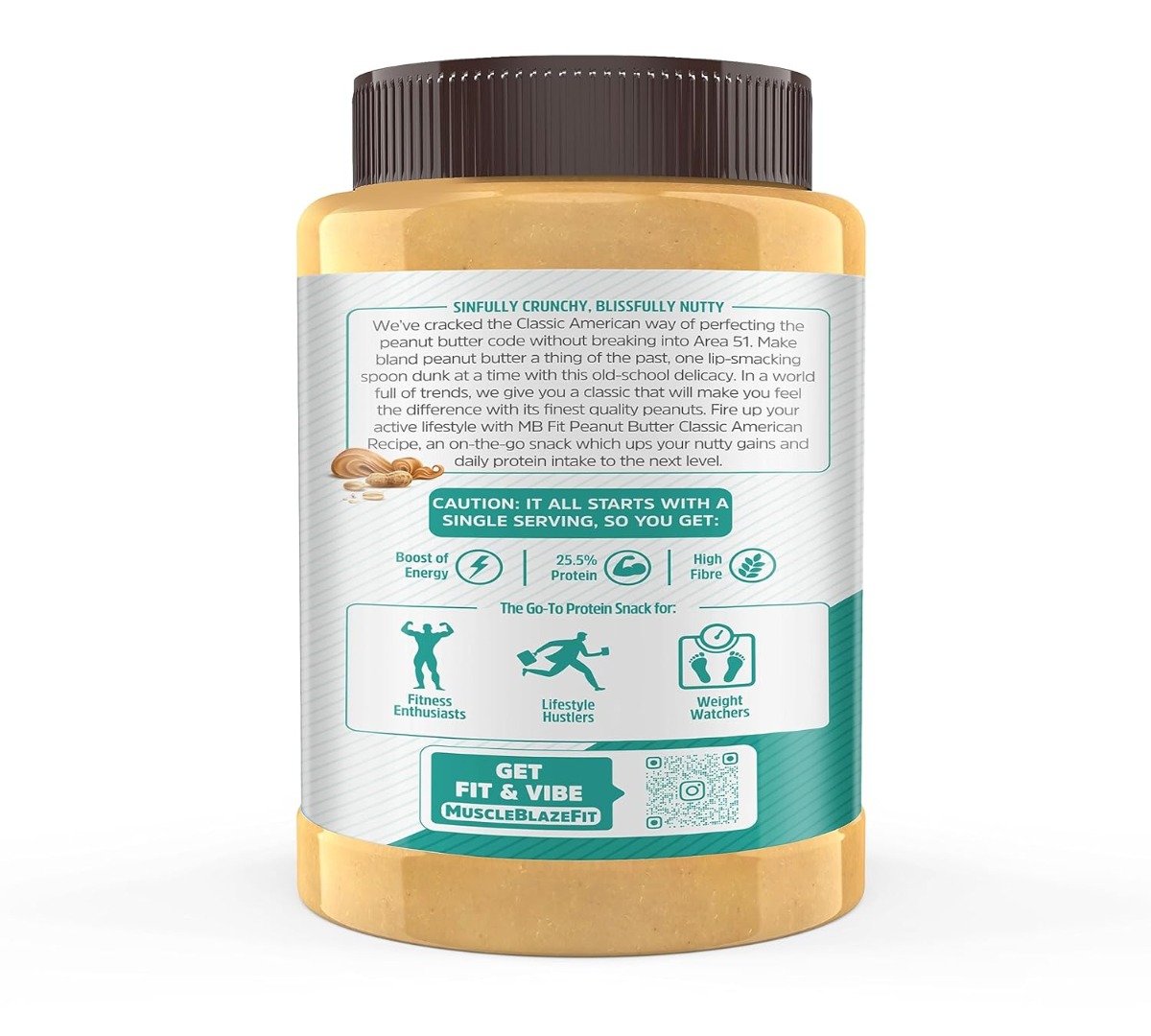 MuscleBlaze Classic Peanut Butter with Omega 3 & 6 (Crunchy)