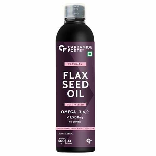 Carbamide Forte Cold Pressed Flaxseed Oil Omega 3 6 9 per Serving