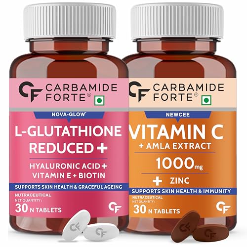 Carbamide Forte Japanese Reduced L Glutathione 500mg Tablets with Vitamin C