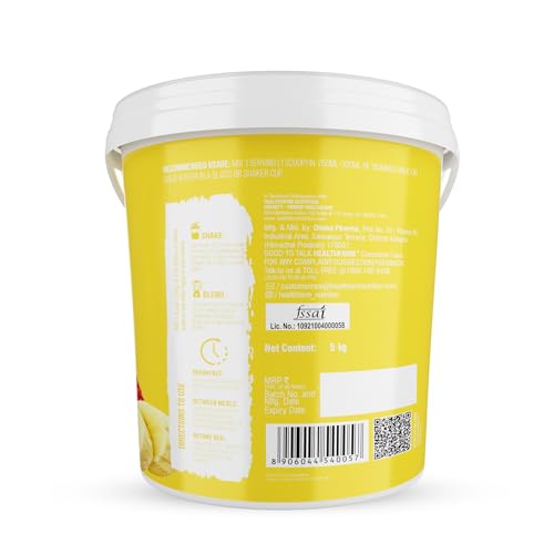 Healthfarm Hydro Gain Mass Gainer Protein Powder | Strawberry Banana