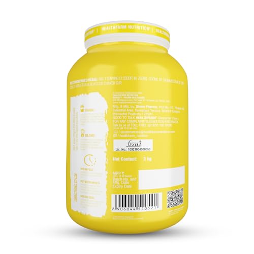 Healthfarm Hydro Gain Mass Gainer Protein Powder | 85g Protein | Chocolate Gateau