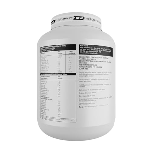 Healthfarm Muscle Whey Isolate Protein Powder, Cookies and Cream