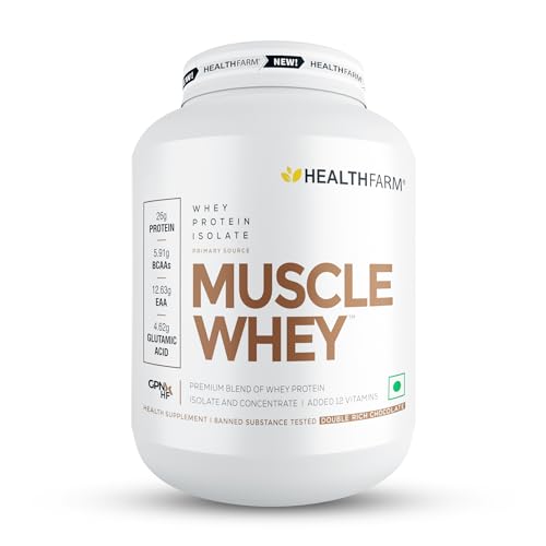 Healthfarm Muscle Whey protein | Double Rich Chocolate