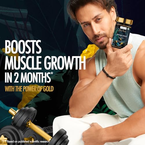 Kapiva Shilajit Gold 60 Capsules Contains 24 Carat Gold