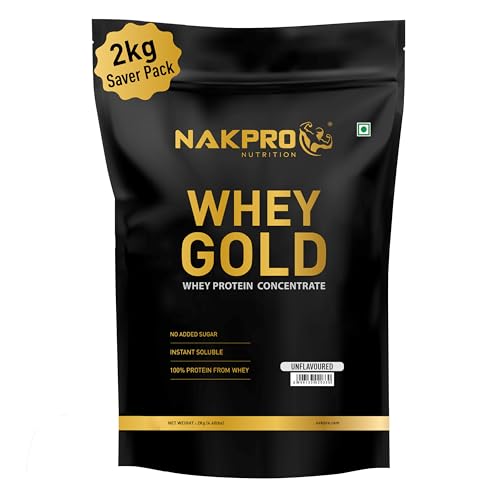 Nakpro Gold Whey Protein Concentrate | 25.5g Protein | 5.6g BCAA | Chocolate