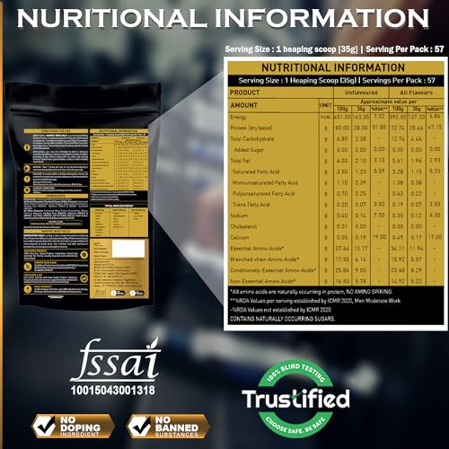 Nakpro Gold Whey Protein Concentrate | 25.5g Protein | 5.6g BCAA | Chocolate