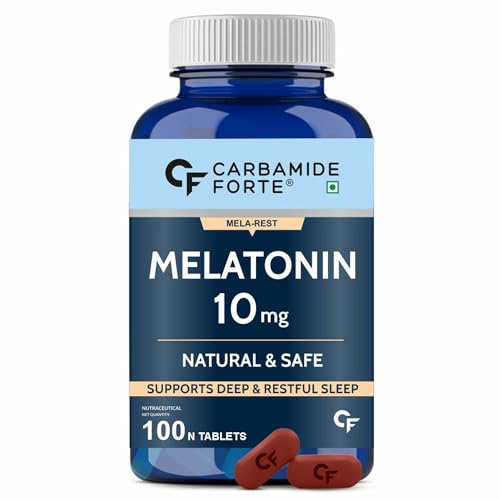 Carbamide Forte Melatonin 10mg | Tagara | L-Tryptophan & Vitamin B6 | Sleep Aid | Gummies