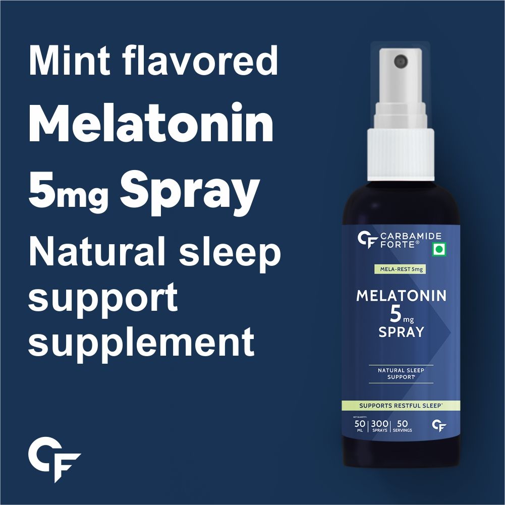 Carbamide Forte Melatonin 5mg Spray | Sleep Aid | 300 Sprays