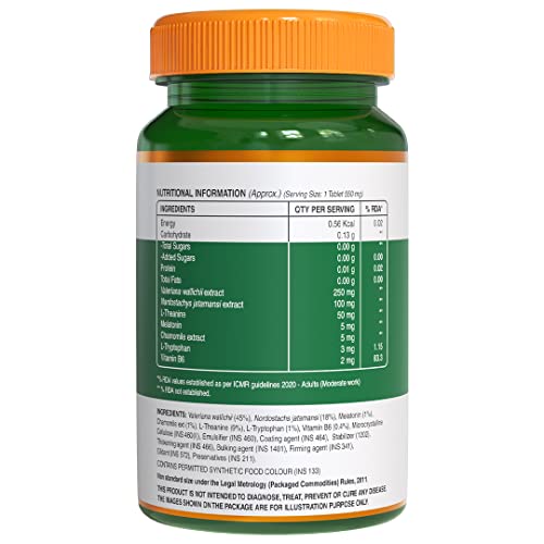 Pure Nutrition Melatonin 5mg | Sustained Release | Good Sleep Support | 60 Veg Tablets