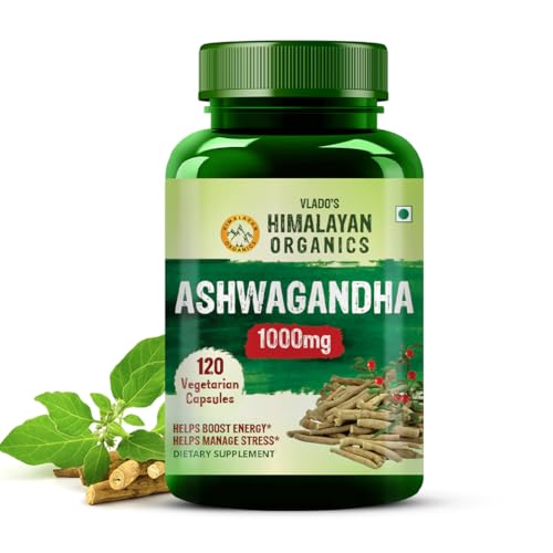 Himalayan Organics Ashwagandha 1000mg per Serving | Anxiety & Stress Relief | Energy & Endurance