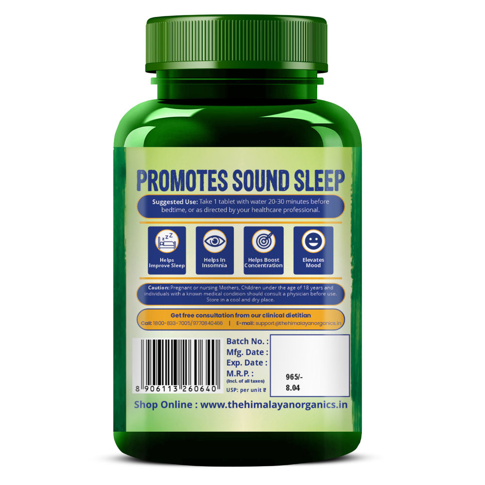Himalayan Organics Melatonin 10mg | Healthy Sleep Cycle | Pack of 2