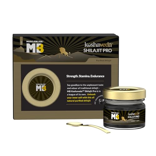 KoshaVeda Shilajit Pro by MuscleBlaze | 20g Resin | Strength | Stamina & Endurance