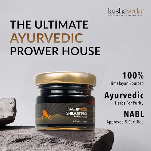 KoshaVeda Shilajit Pro by MuscleBlaze | 20g Resin | Strength | Stamina & Endurance