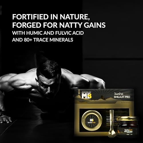 KoshaVeda Shilajit Pro by MuscleBlaze | 20g Resin | Strength | Stamina & Endurance
