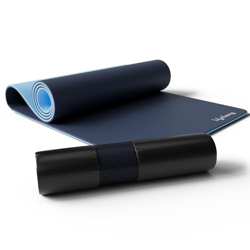 Lifelong EVA Anti-Slip Yoga Mat | 6mm | Cover | Men and Women | Grey