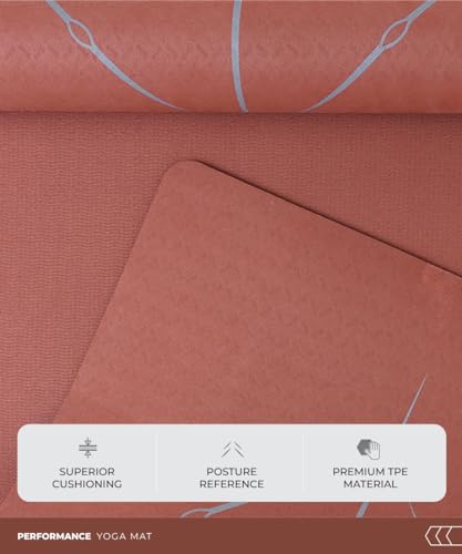 TEGO CORE Yoga Mat | GuideAlign | 8mm | Bag Included