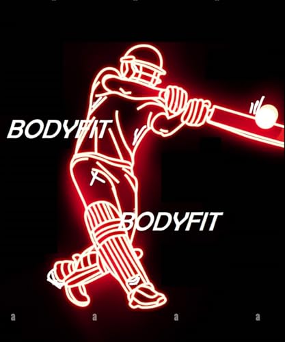 Bodyfit PVC Plastic Cricket Bat | Full Size | Lightweight | Children and Adults