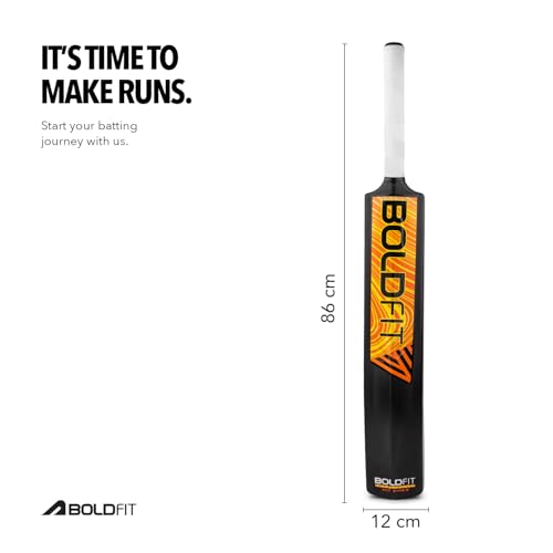 Boldfit Plastic Cricket Bat | Indoor and Outdoor | Turf | Tennis Ball | 15+ Years