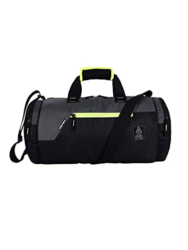 Gear Cross Training Duffel Bag | Water Resistant | Sports and Travel | Black and Grey