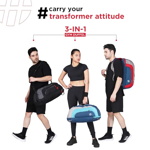 Harissons Jake 3-in-1 Duffel Bag | Detachable Compartment | Versatile | Sports and Travel