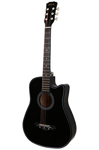 Juarez 038C Acoustic Guitar | Linden Wood and Ebony | Cutaway | With Strings | Right Hand