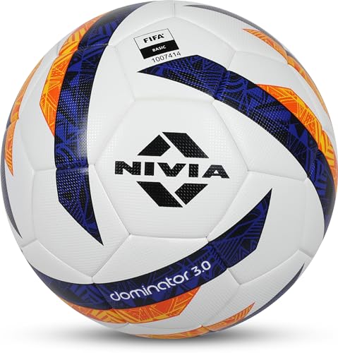 Nivia Dominator 3.0 Football | Thermobound | Size 5 | Artificial Ground