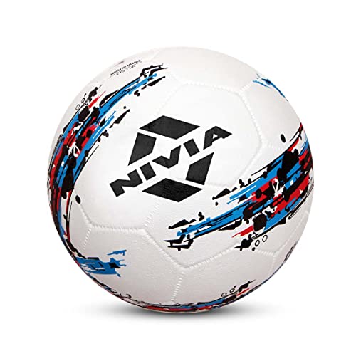 Nivia Storm Rubber Moulded Training Football | Size 5 | White