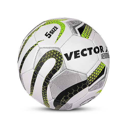 Vector X Street Soccer Rubber Moulded Football | Size 5 | Training and Street Play