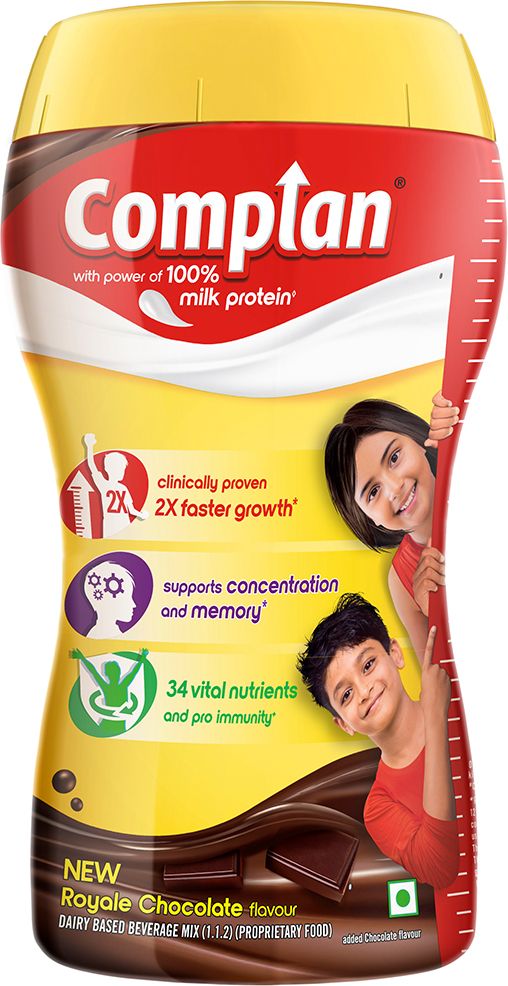 COMPLAN Nutrition Drink Powder for Children, Royale Chocolate Flavour, Jar