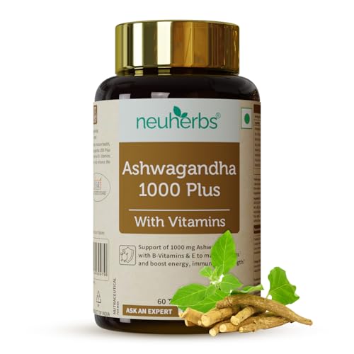 Neuherbs Ashwagandha 1000 Plus | Pure Herb Extract | General Wellness & Vitality