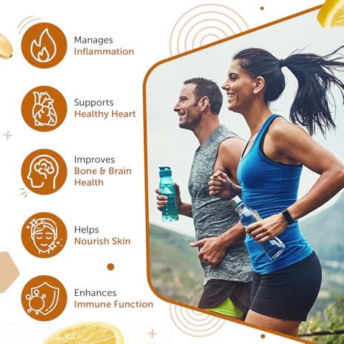 Neuherbs Deep Sea Omega-3 Cod Liver Oil | Heart | Brain | Bone & Skin Health | Softgels