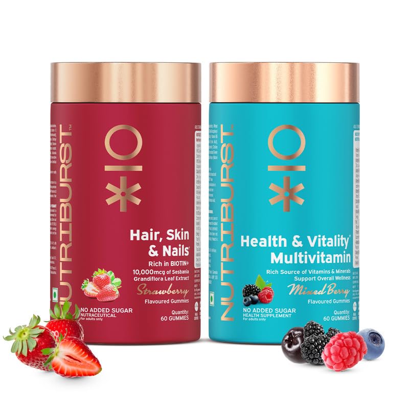 Nutriburst Health & Vitality Multivitamin Gummies For Daily Nutrition