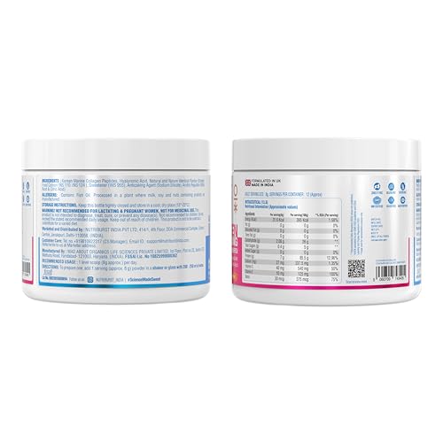 Nutriburst Korean Marine Collagen Peptides Supplement For Skin, Hair, Nails & Joints -Pineapple