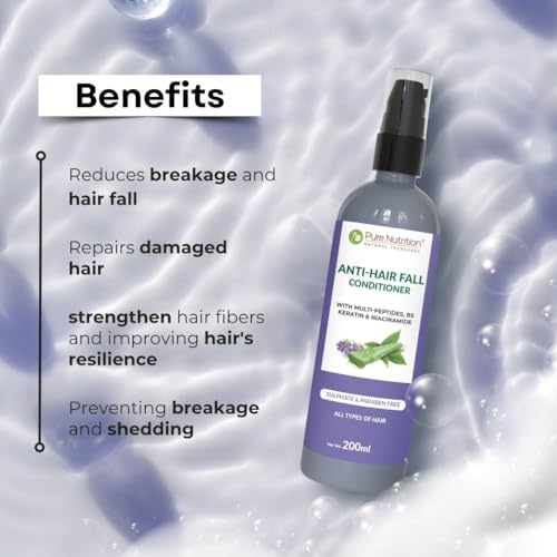 Pure Nutrition Anti-Hair Fall Conditioner With B5 | Peptides & Niacinamide