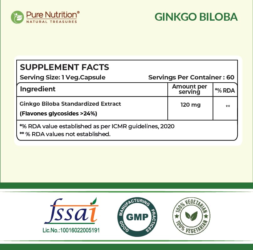 Pure Nutrition Ginkgo Biloba