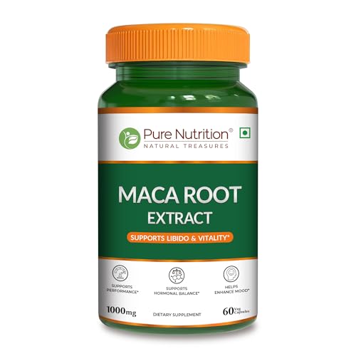 Pure Nutrition Maca Root Capsules- Veg For Energy, Stamina & Hormonal Balance