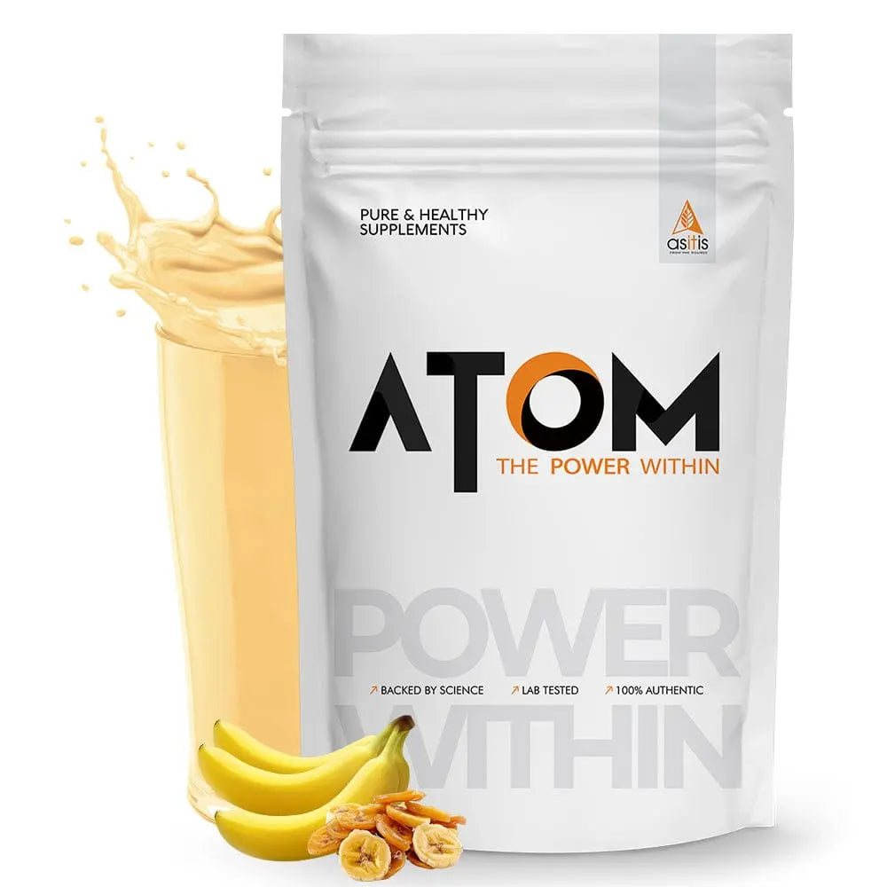 AS-IT-IS ATOM Beginners Whey Protein | Isolate and Concentrate Blend | Muscle Building | Cookies and Cream