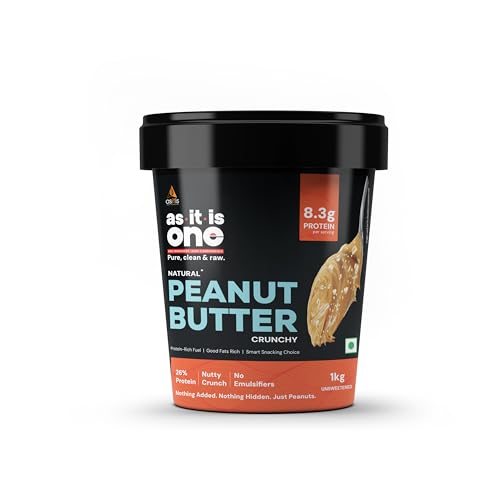 AS-IT-IS ONE Peanut Butter | High Protein | No Added Sugar | Crunchy