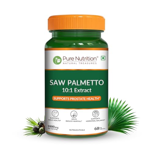Pure Nutrition Saw Palmetto Supplement Veg Capsules