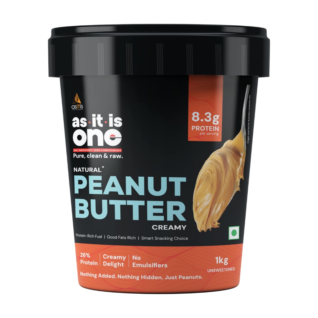 AS-IT-IS ONE Peanut Butter | High Protein | No Added Sugar | Creamy