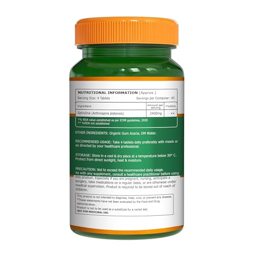 Pure Nutrition Spirulina Vegetarian Tablets