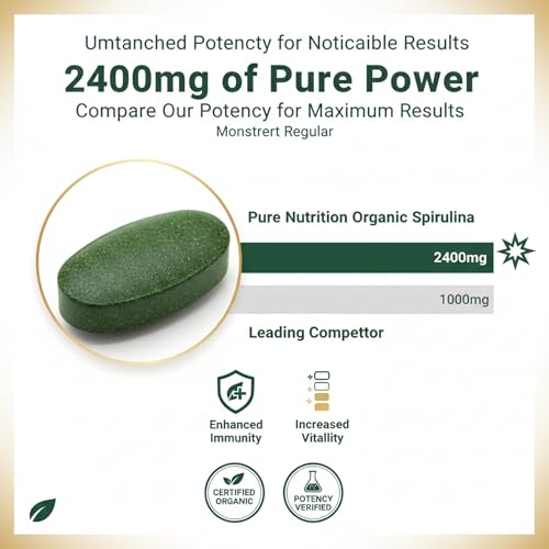 Pure Nutrition Spirulina Vegetarian Tablets