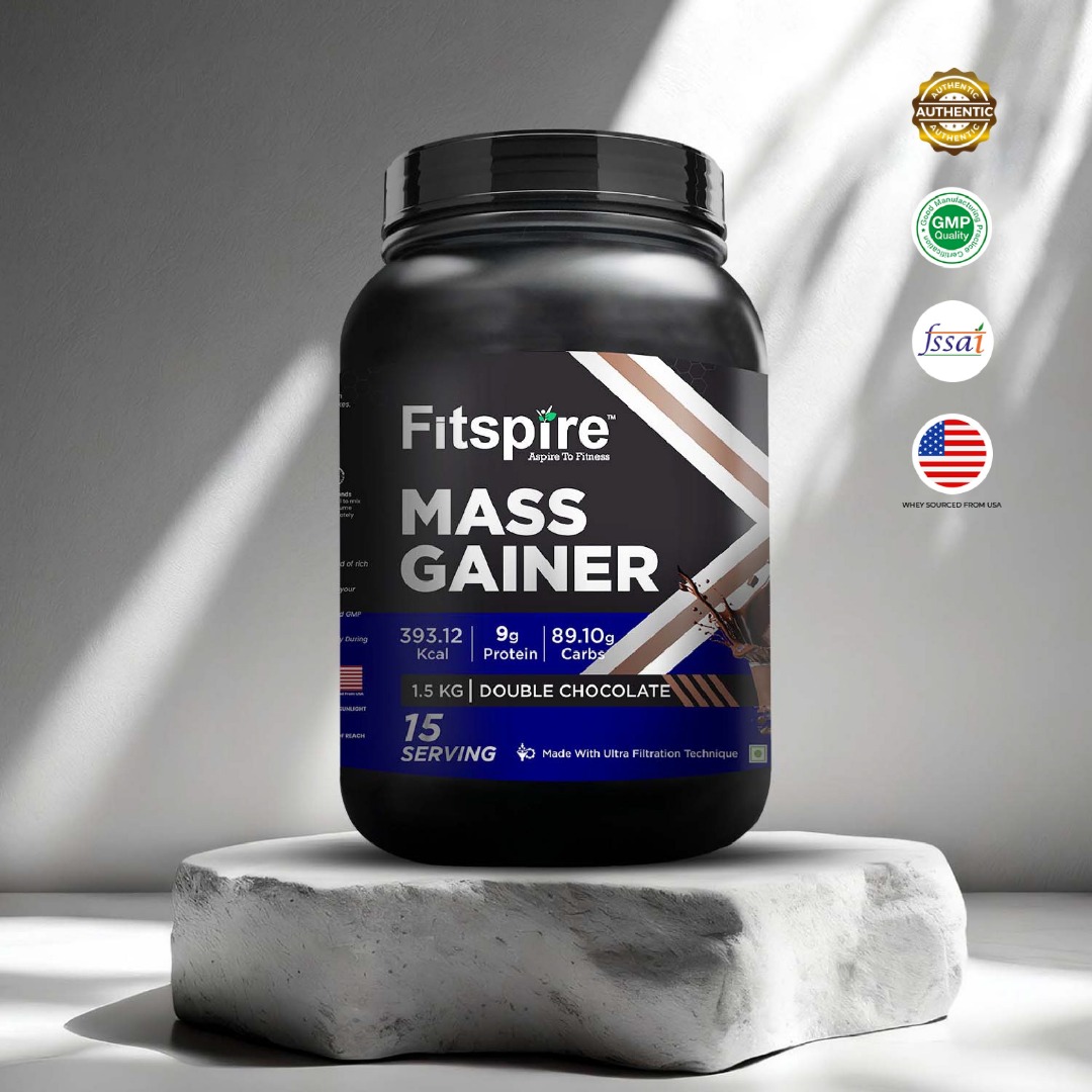 Fitspire Mass Gainer | 90% Protein | 13g per Serving | Muscle Mass