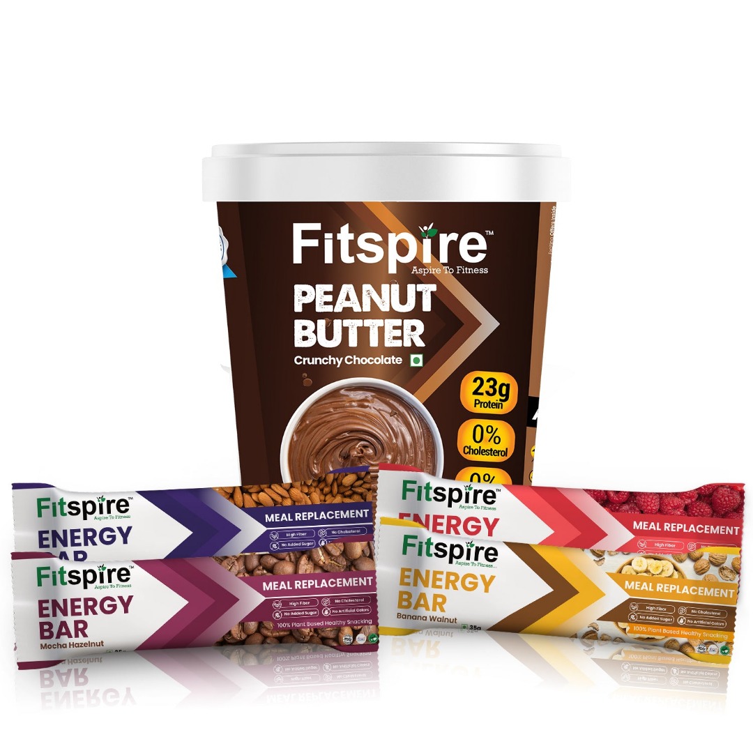 Fitspire Energy Bars With Peanut Butter - Crunchy Chocolate