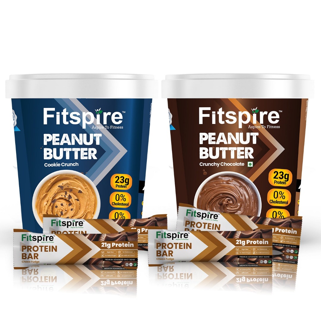 Fitspire Peanut Butter (Choco & Cookie Crunch) With Protein Bar