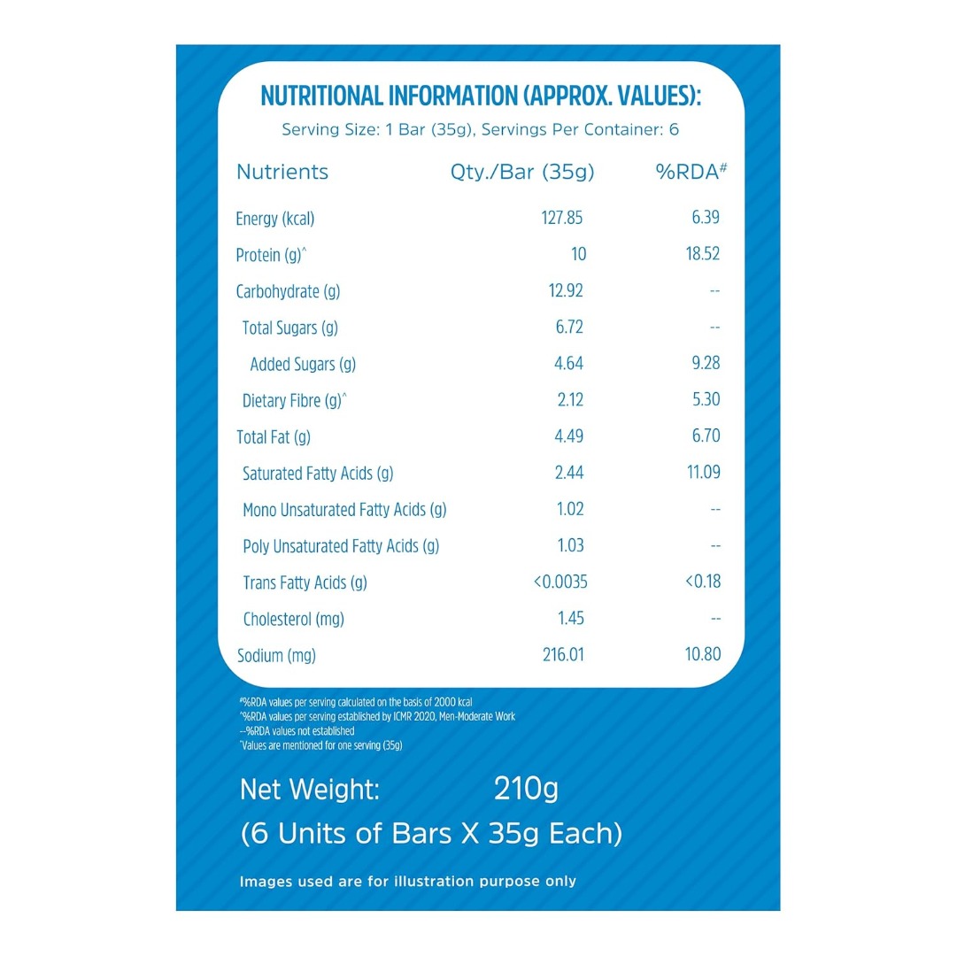 MuscleBlaze Protein Cookies Bar | 10g Protein | Gluten-Free | Healthy Snack