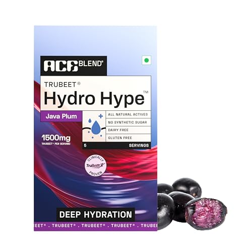 Ace Blend Hydro Hype | Electrolyte Hydration Drink | Energy & Blood Flow | Beetroot Blend | Java Plum