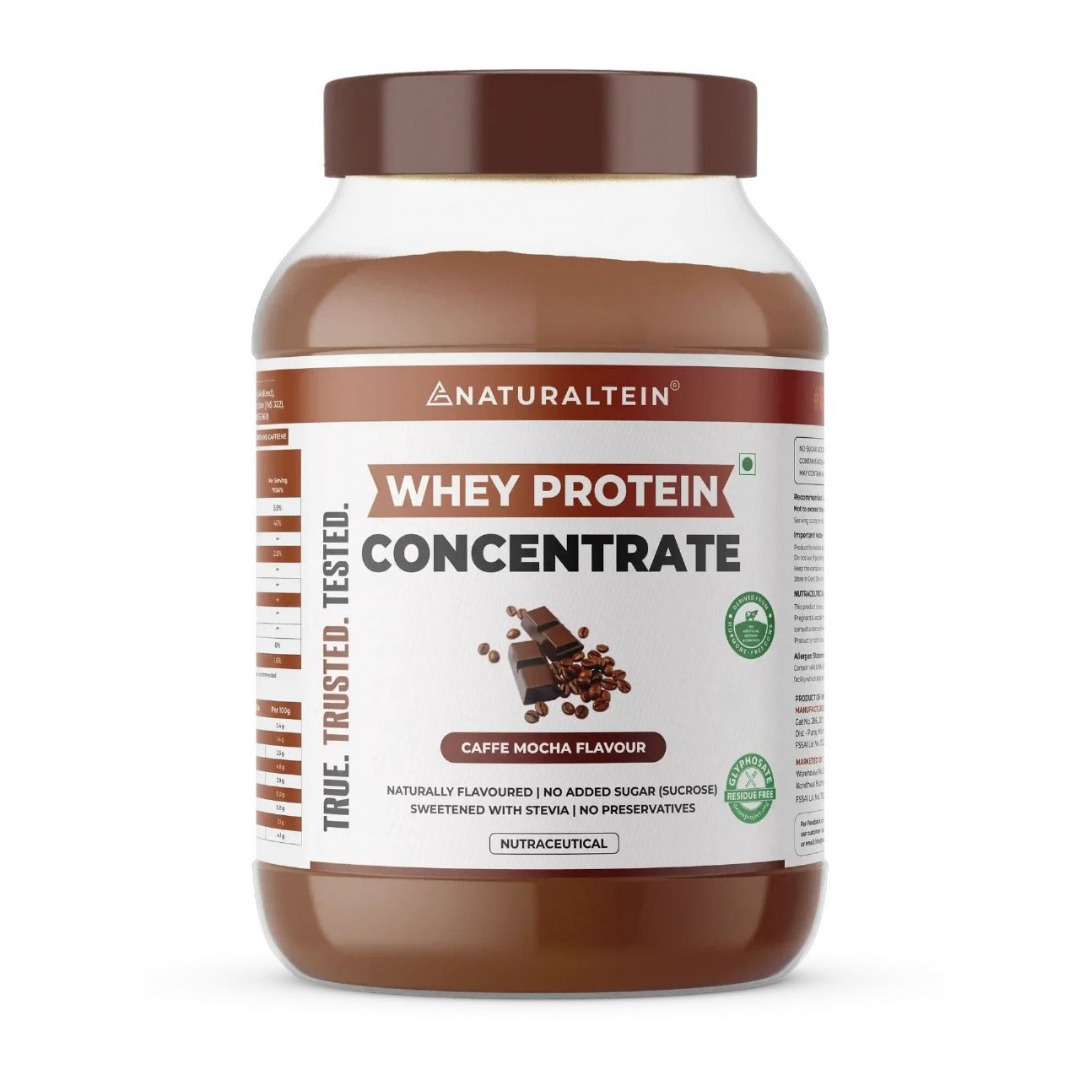 NATURALTEIN Natural Whey Protein Concentrate | No Artificial Sweeteners | Unflavoured