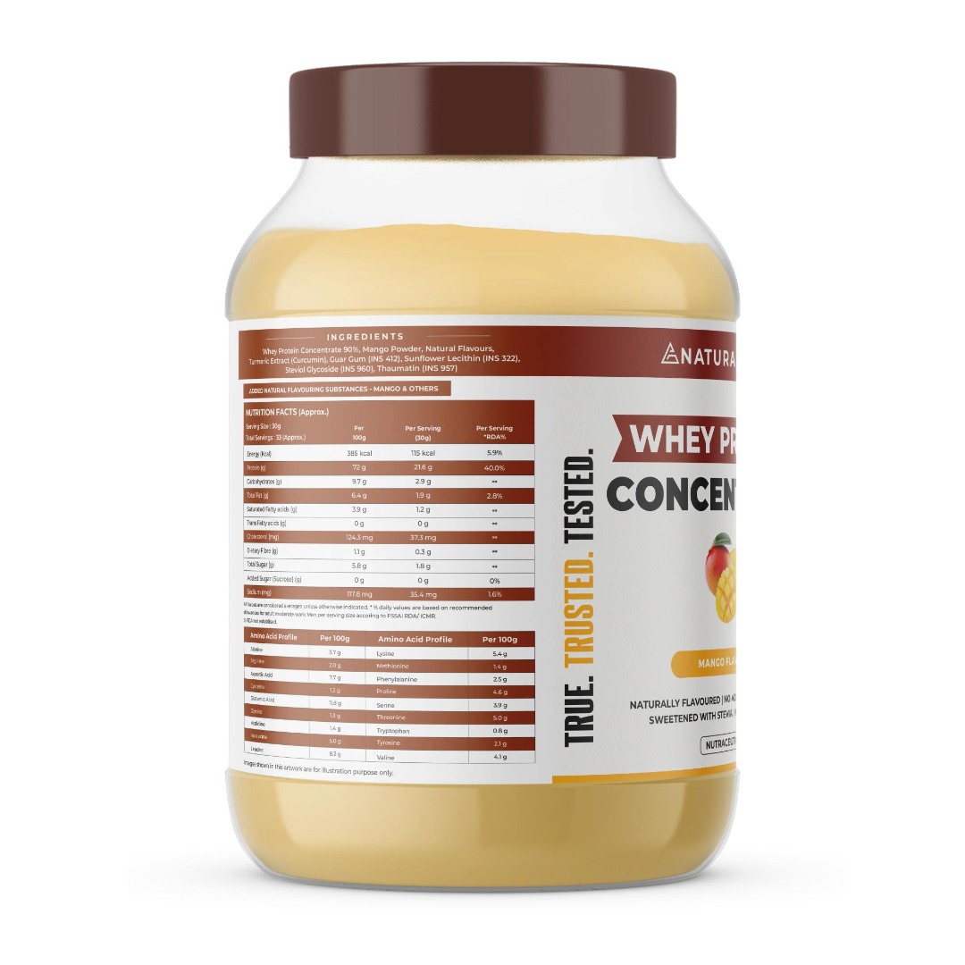 Naturaltein 100% Natural Whey Protein Concentrate - Mango